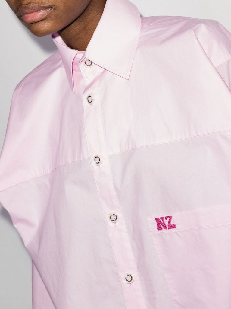 Logo-embroidered Boxy Shirt