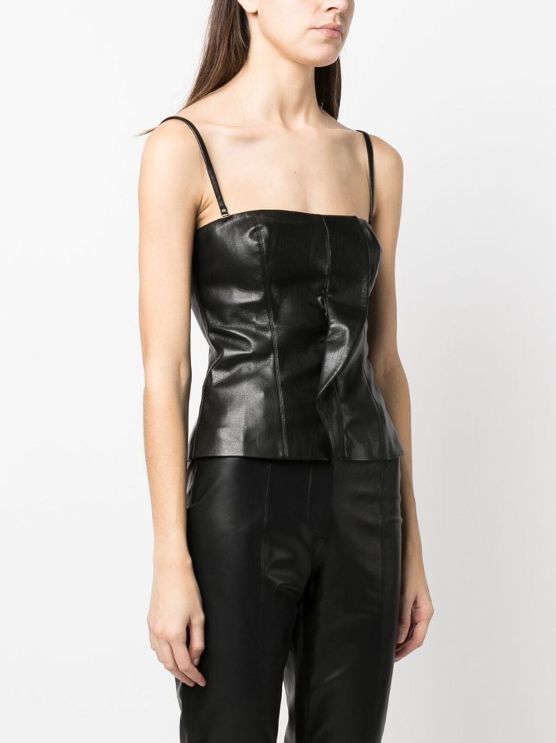 Kya Vegan Leather Top