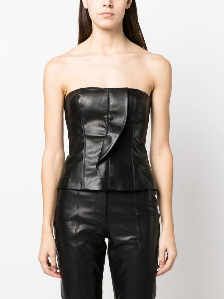 Kya Vegan Leather Top
