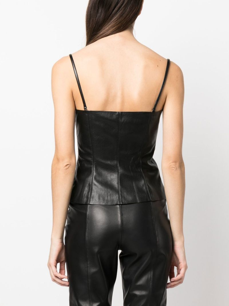 Kya Vegan Leather Top