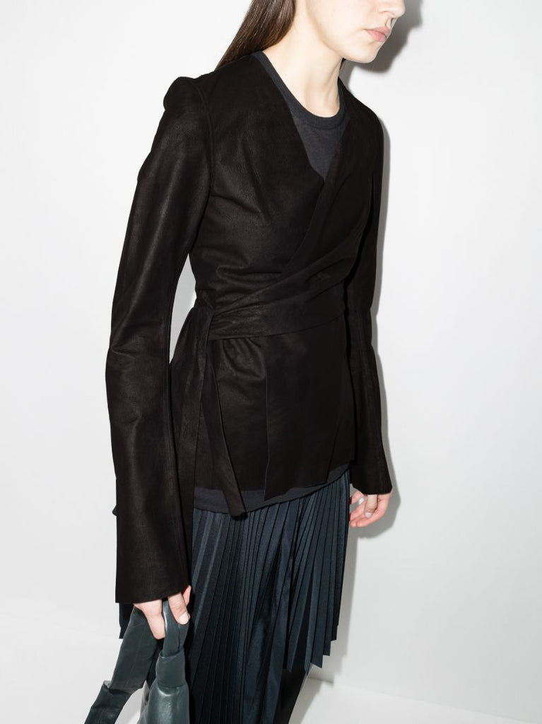 Leather Wrap Jacket