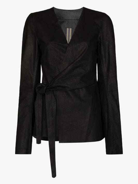 Leather Wrap Jacket