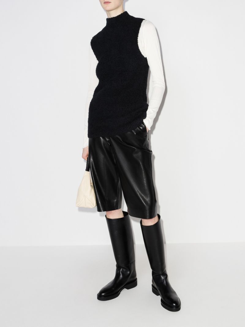 Wendel Vegan Leather Shorts