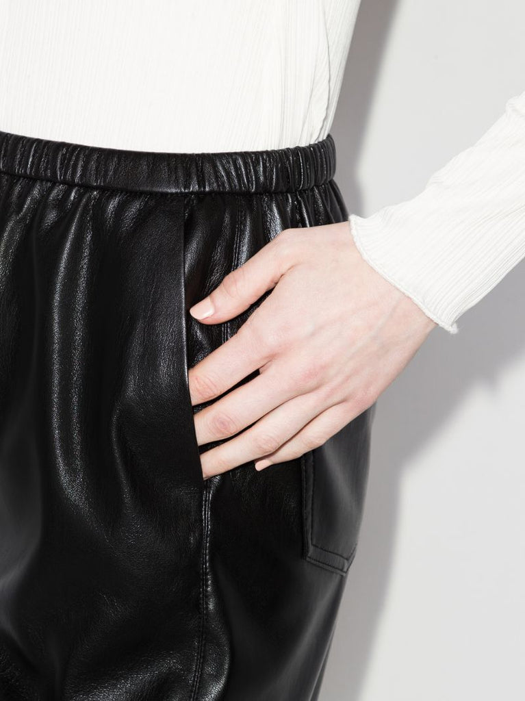 Wendel Vegan Leather Shorts