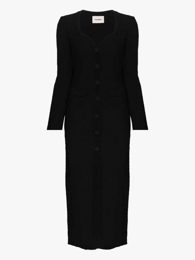 Dana Sweetheart Neck Midi Dress
