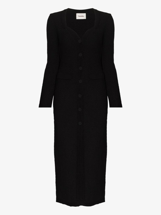 Dana Sweetheart Neck Midi Dress