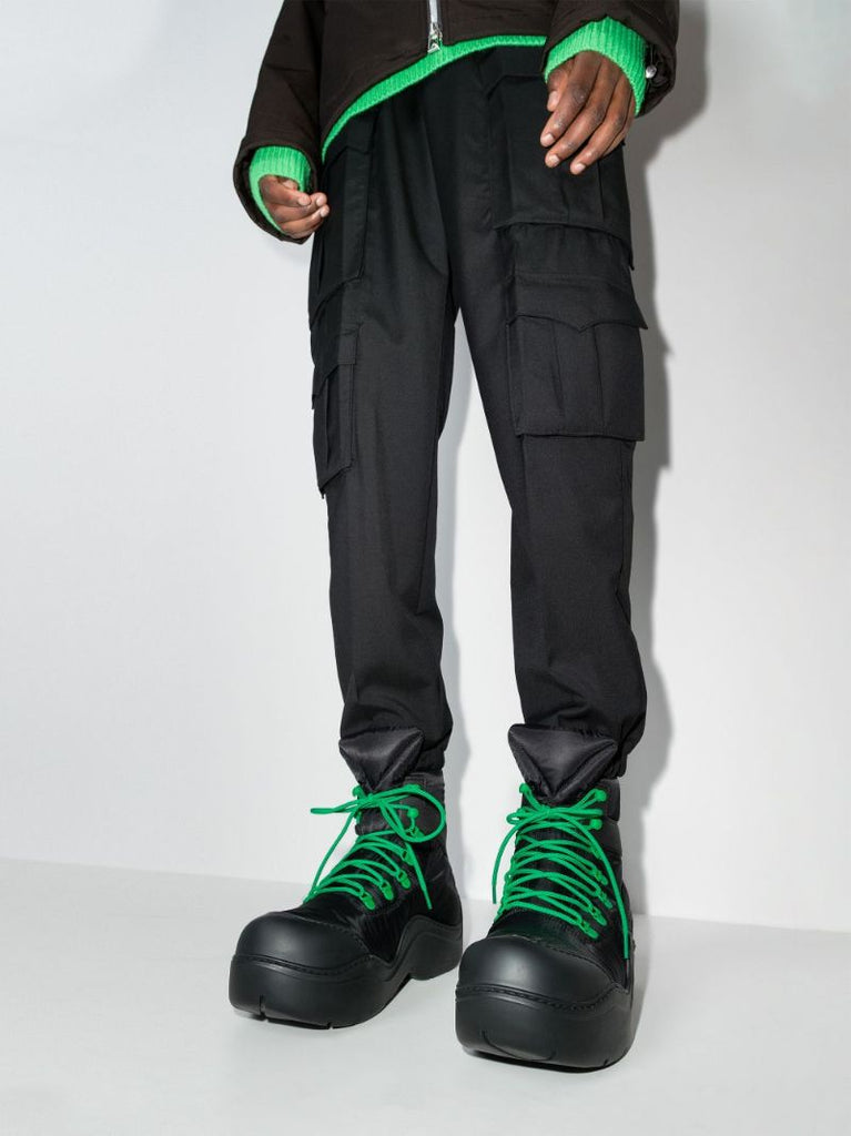 Black Puddle Bomber Boots
