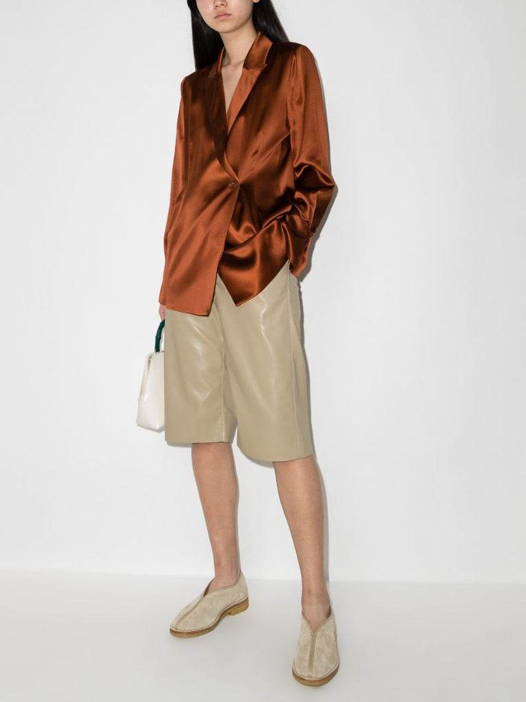 Wendel Vegan Leather Shorts