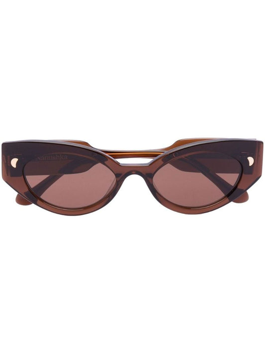 Brown Azalea Cat Eye Sunglasses