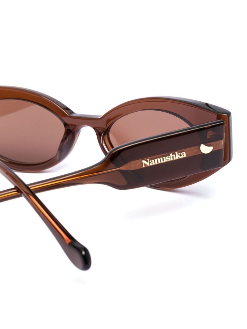 Brown Azalea Cat Eye Sunglasses