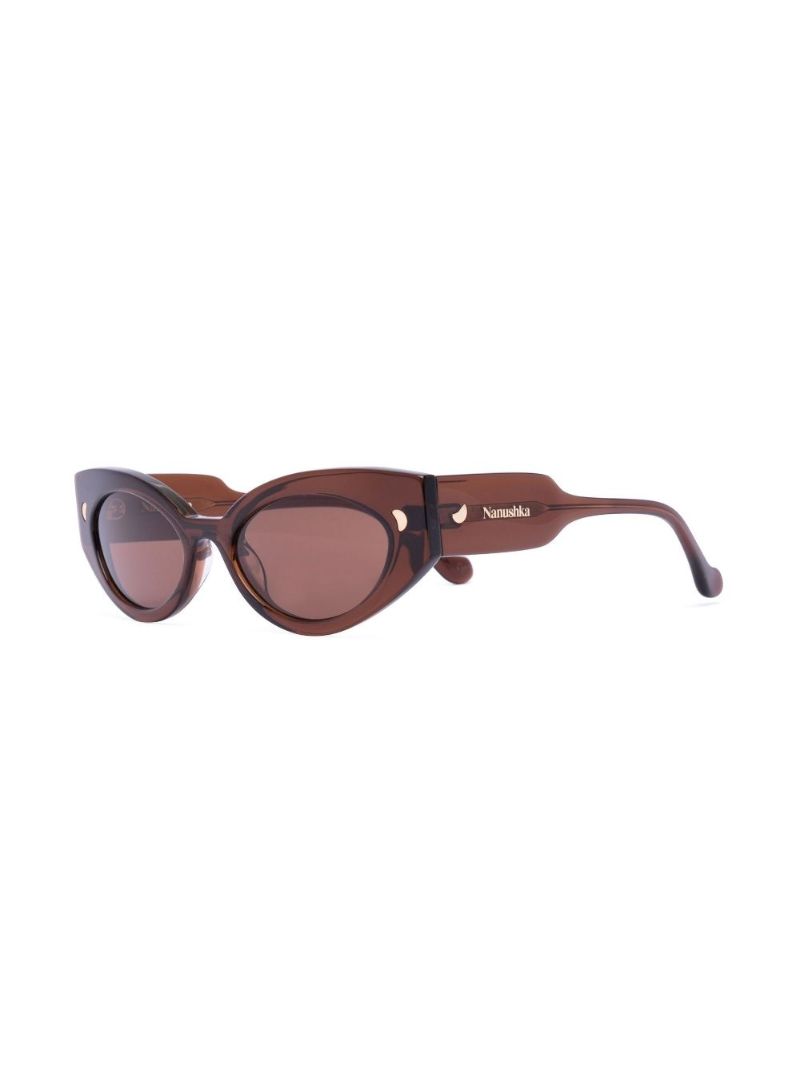 Brown Azalea Cat Eye Sunglasses