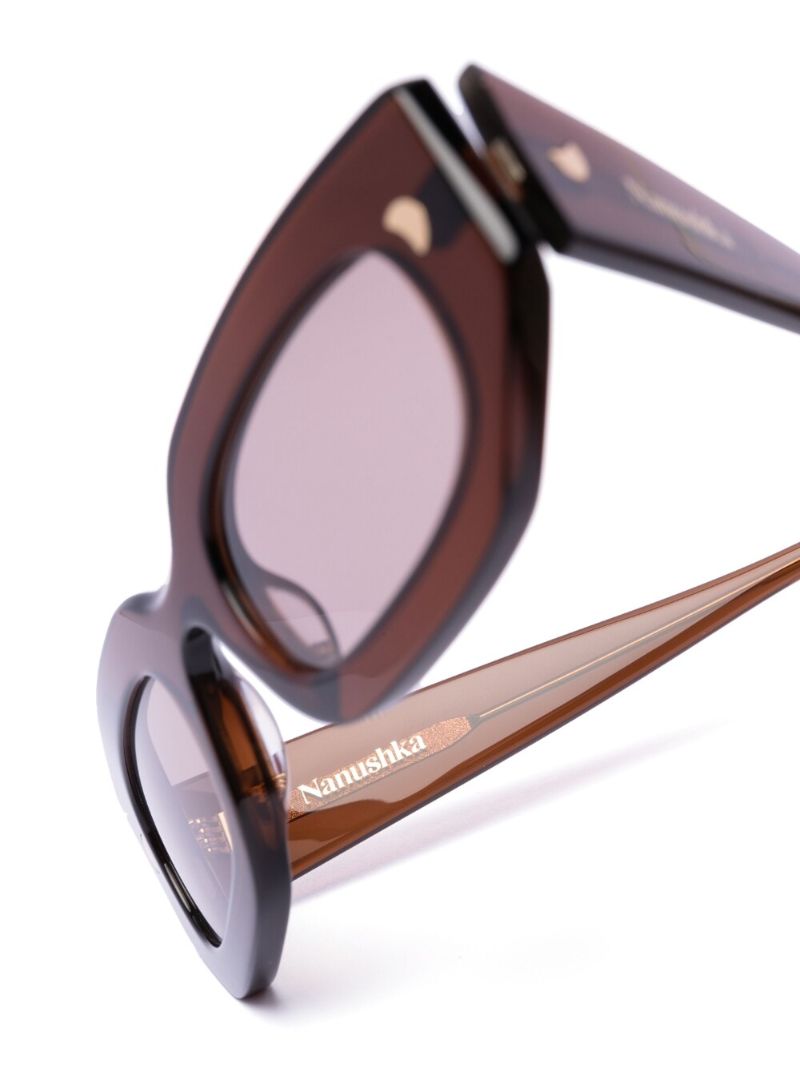 Brown Kadee D Frame Sunglasses