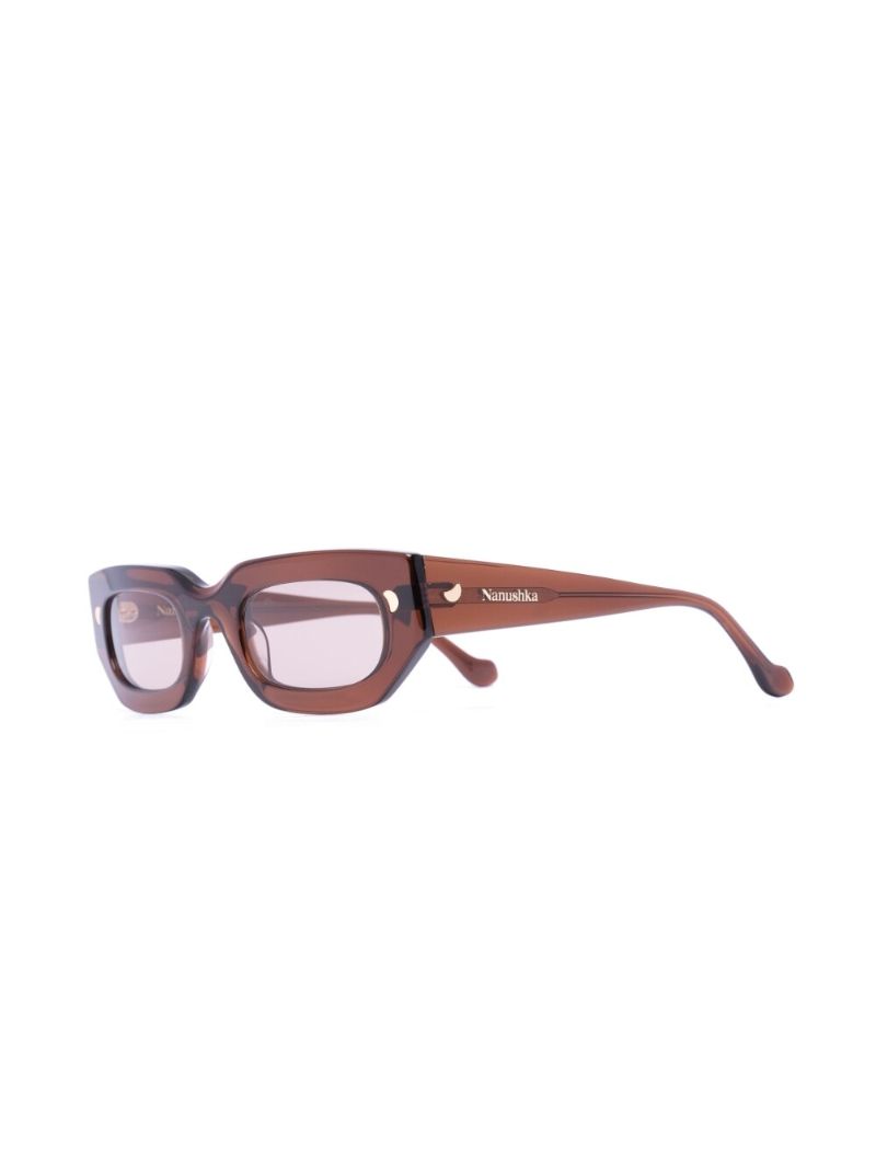 Brown Kadee D Frame Sunglasses