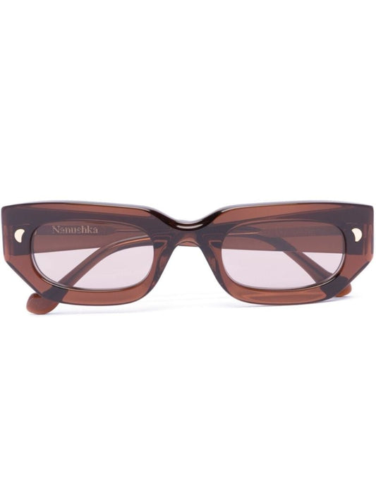 Brown Kadee D Frame Sunglasses