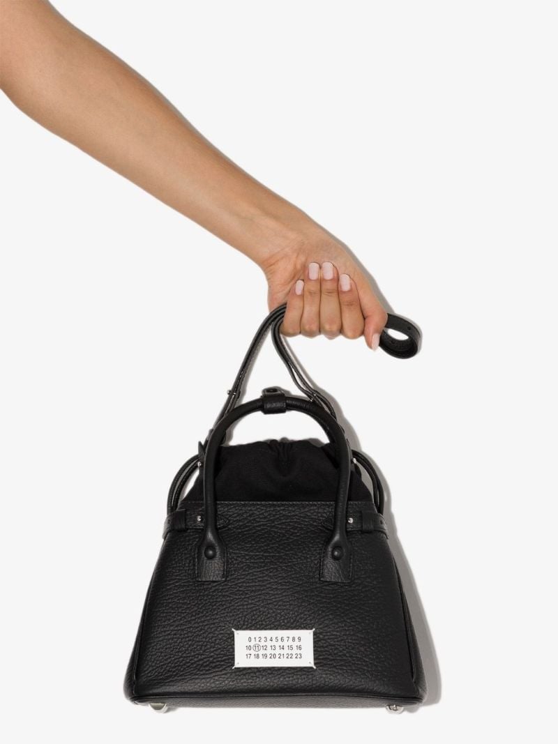 Black 5ac Small Leather Top Handle Bag