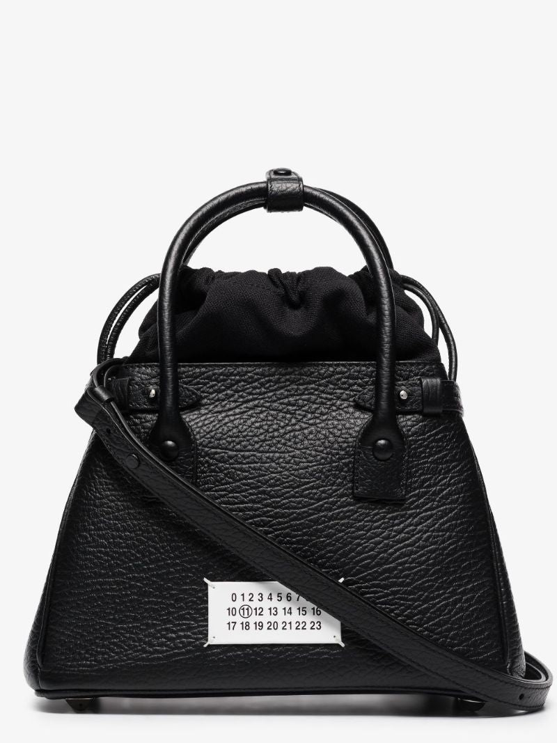 Black 5ac Small Leather Top Handle Bag