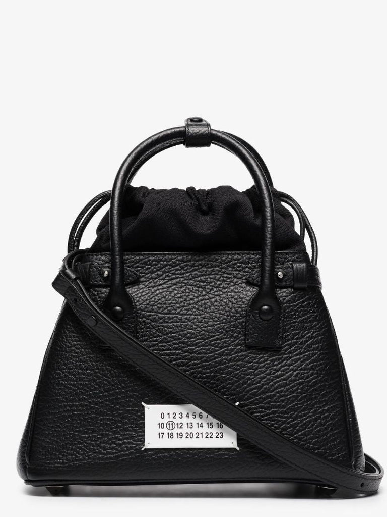 Black 5ac Small Leather Top Handle Bag
