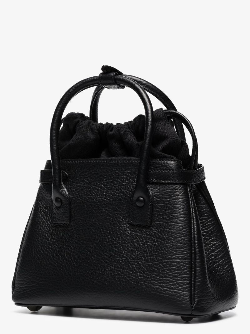 Black 5ac Small Leather Top Handle Bag