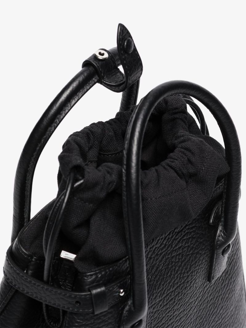Black 5ac Small Leather Top Handle Bag