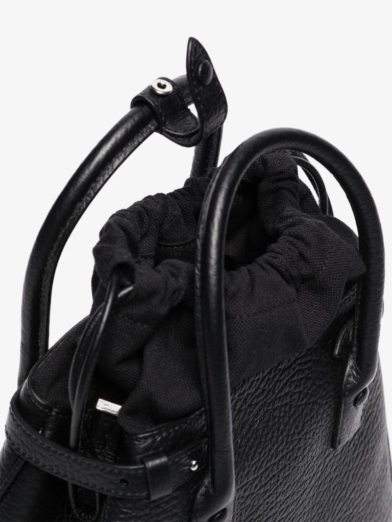 Black 5ac Small Leather Top Handle Bag