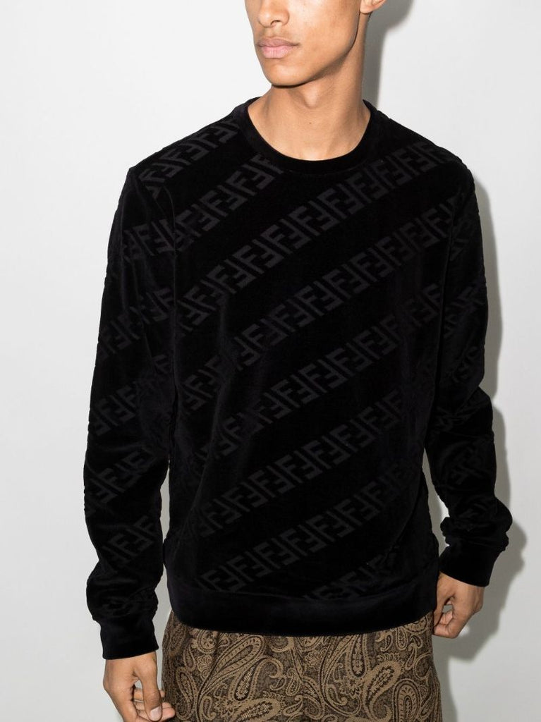 Ff Motif Chenille Sweatshirt