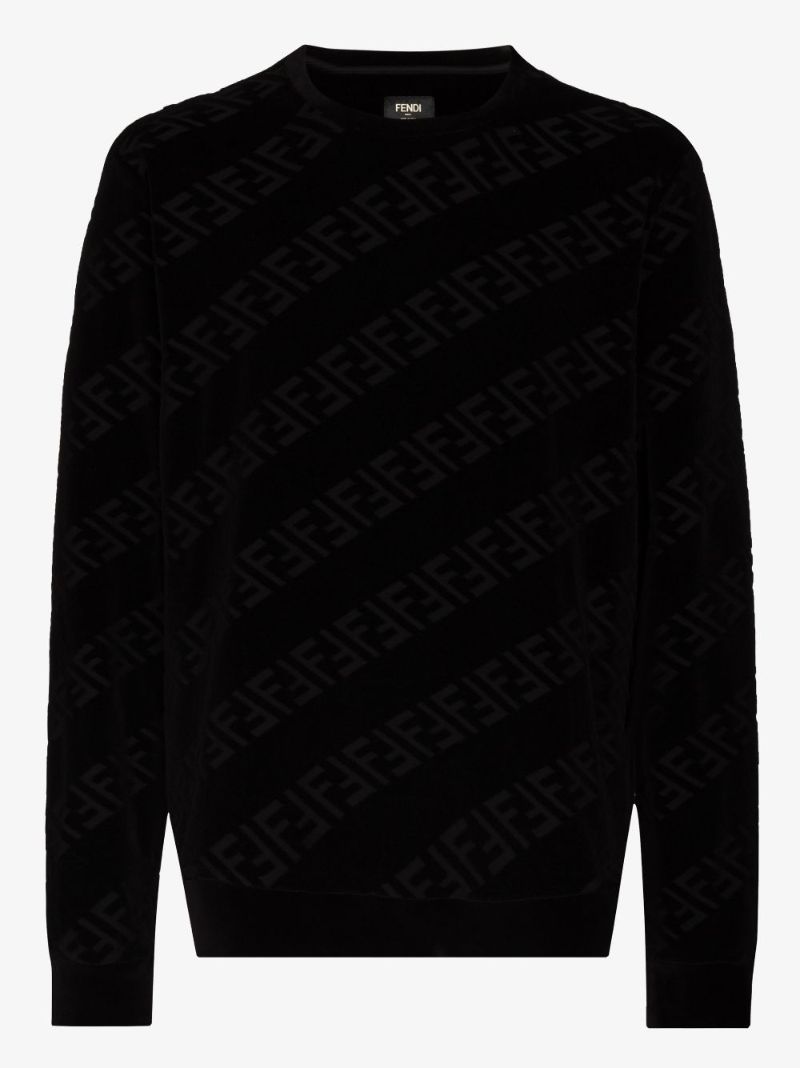 Ff Motif Chenille Sweatshirt