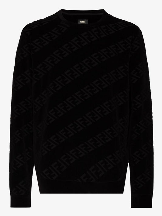 Ff Motif Chenille Sweatshirt