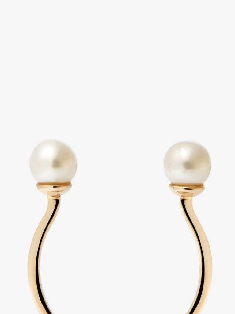18k Yellow Gold Double Pearl Ring