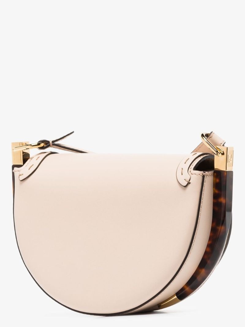 Neutral Moonlight Leather Cross Body Bag