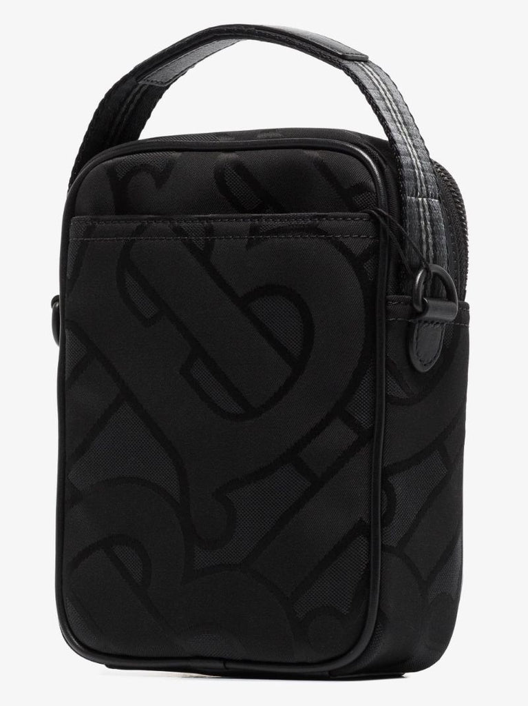 Black Monogram Jacquard Cross Body Bag