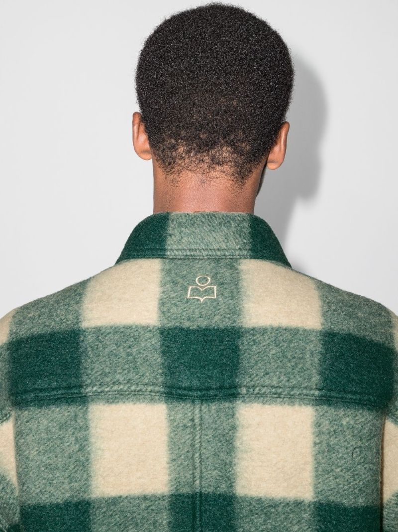 Kotajo Check-pattern Single-breasted Coat