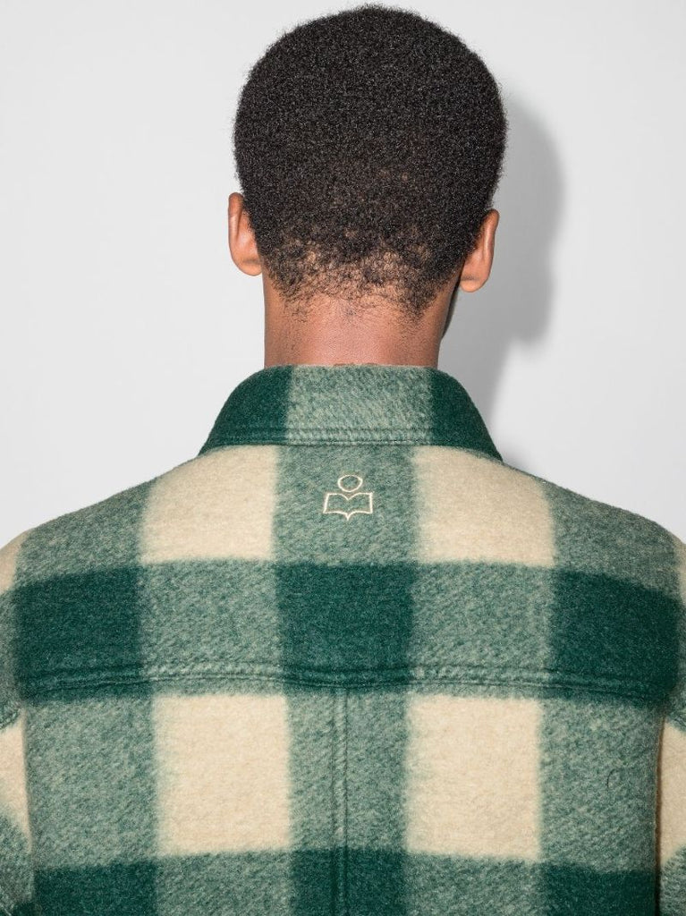 Kotajo Check-pattern Single-breasted Coat