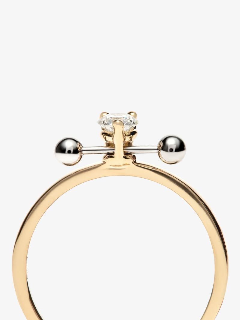 18k Yellow and White Gold Two in One Diamond Ring