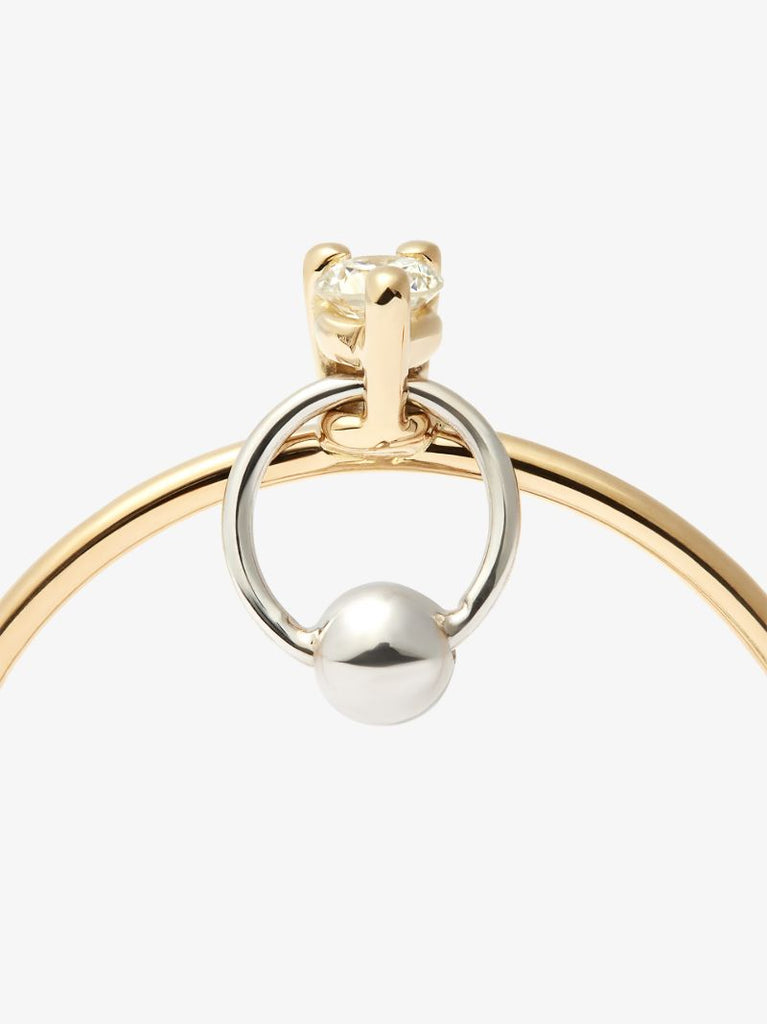 18k Yellow Gold Two in One Diamond Ring