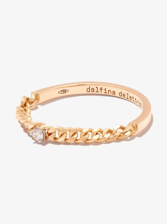 18k Yellow Gold Unchain My Art Diamond Ring