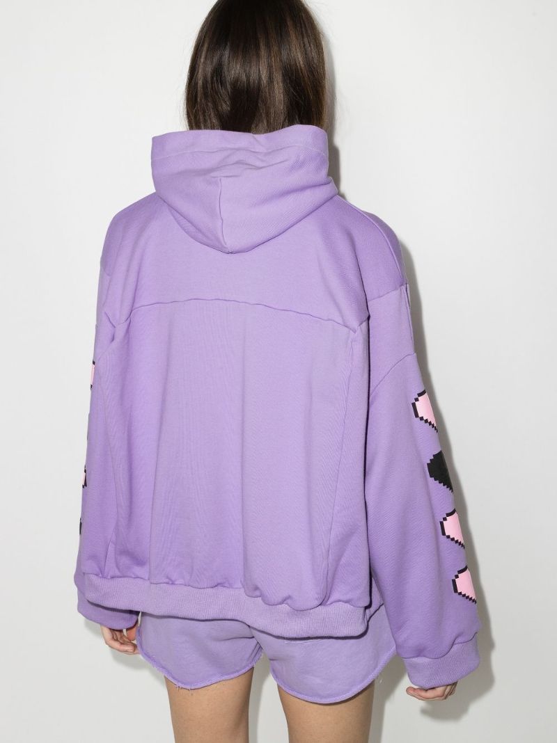 Queen Pixelated-print Hoodie
