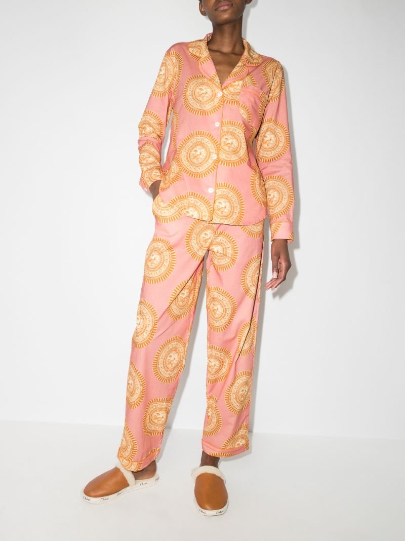 Kiwi Stamp Print Pyjamas