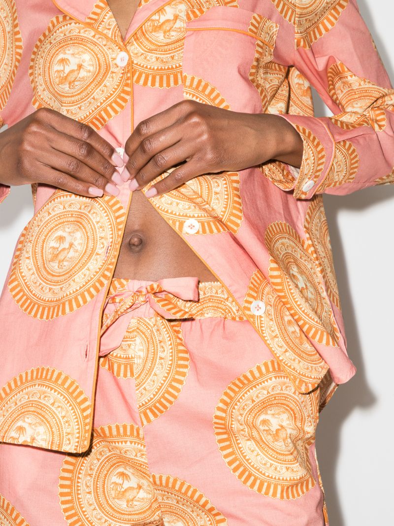 Kiwi Stamp Print Pyjamas