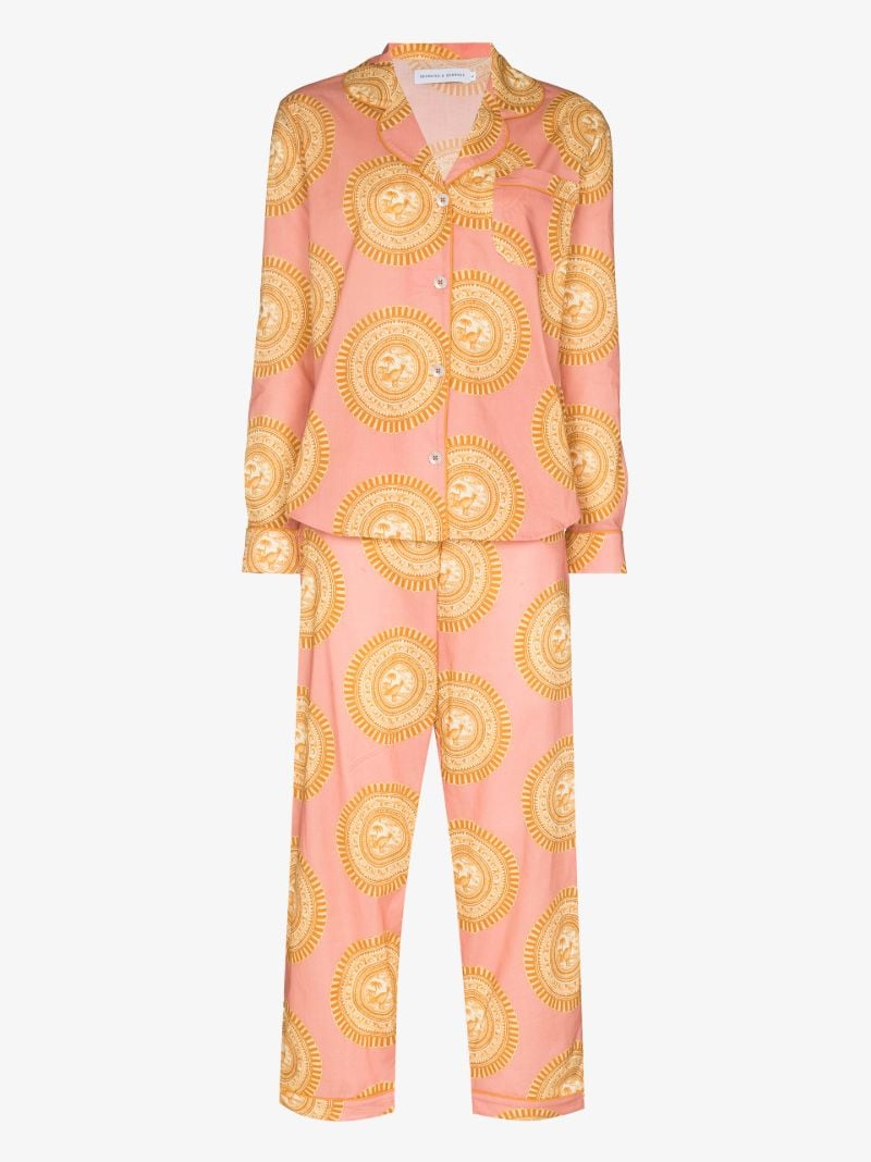 Kiwi Stamp Print Pyjamas