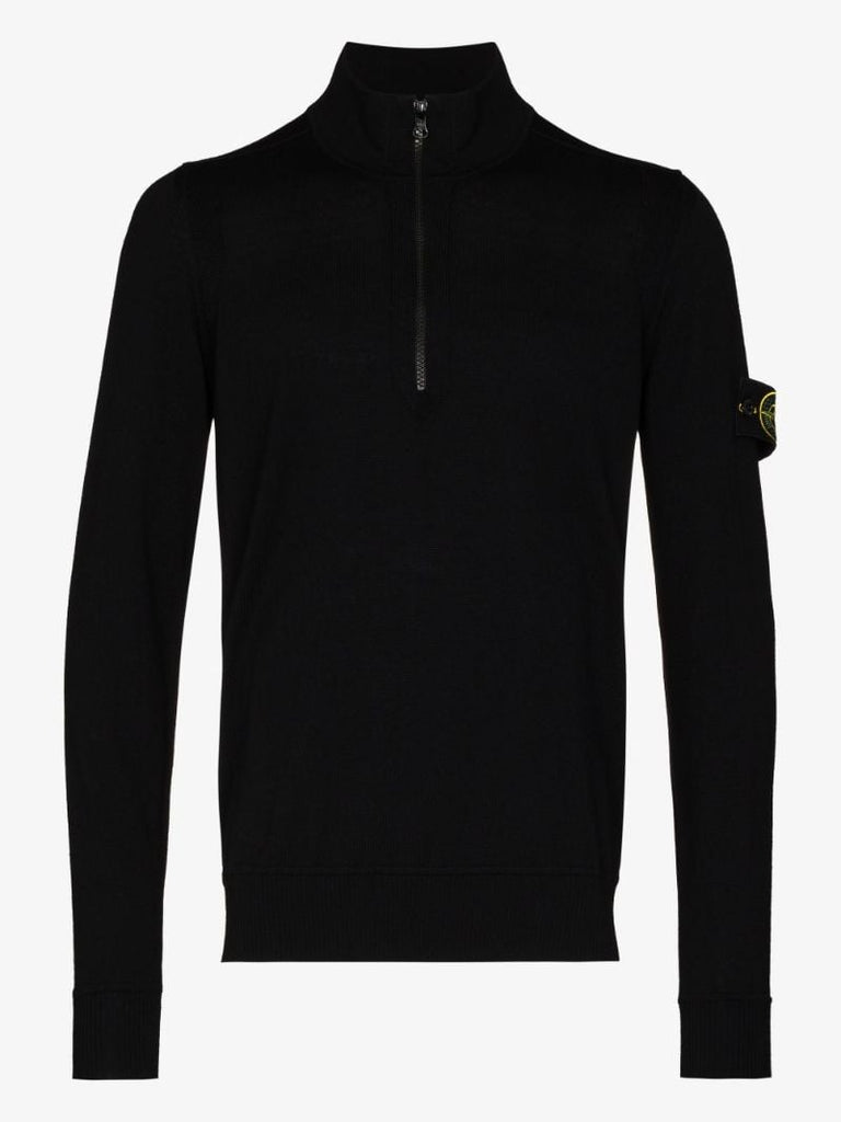 Zip-up Wool Sweater