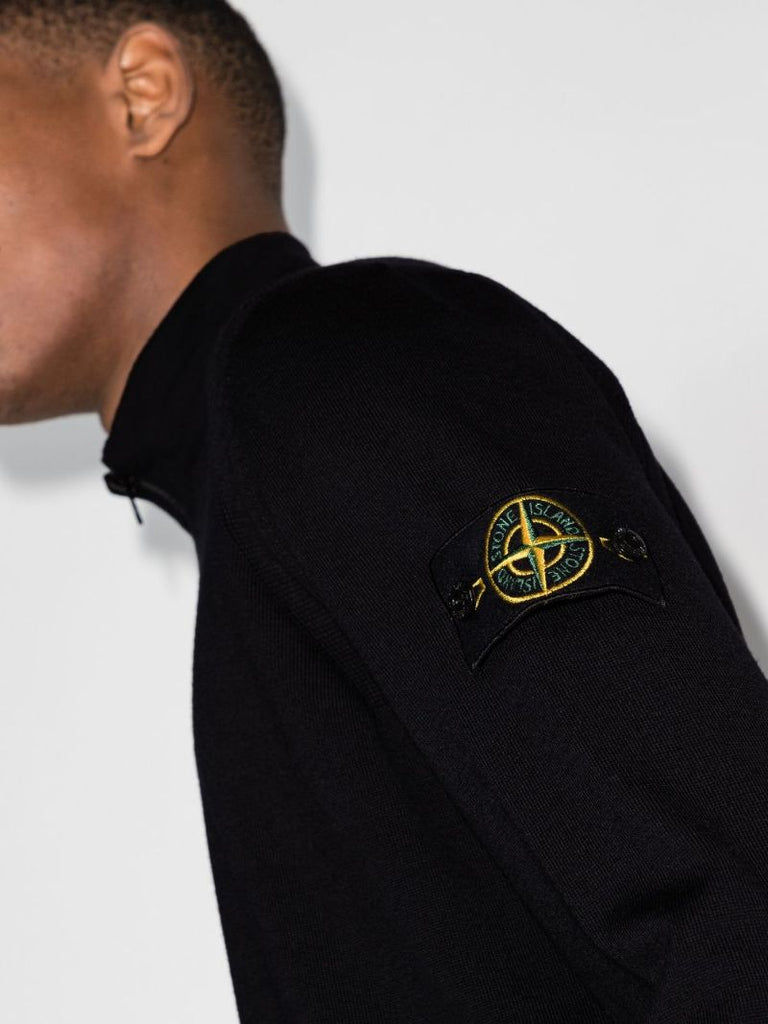Zip-up Wool Sweater