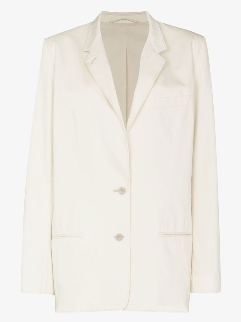 Single-breasted Cotton Blazer