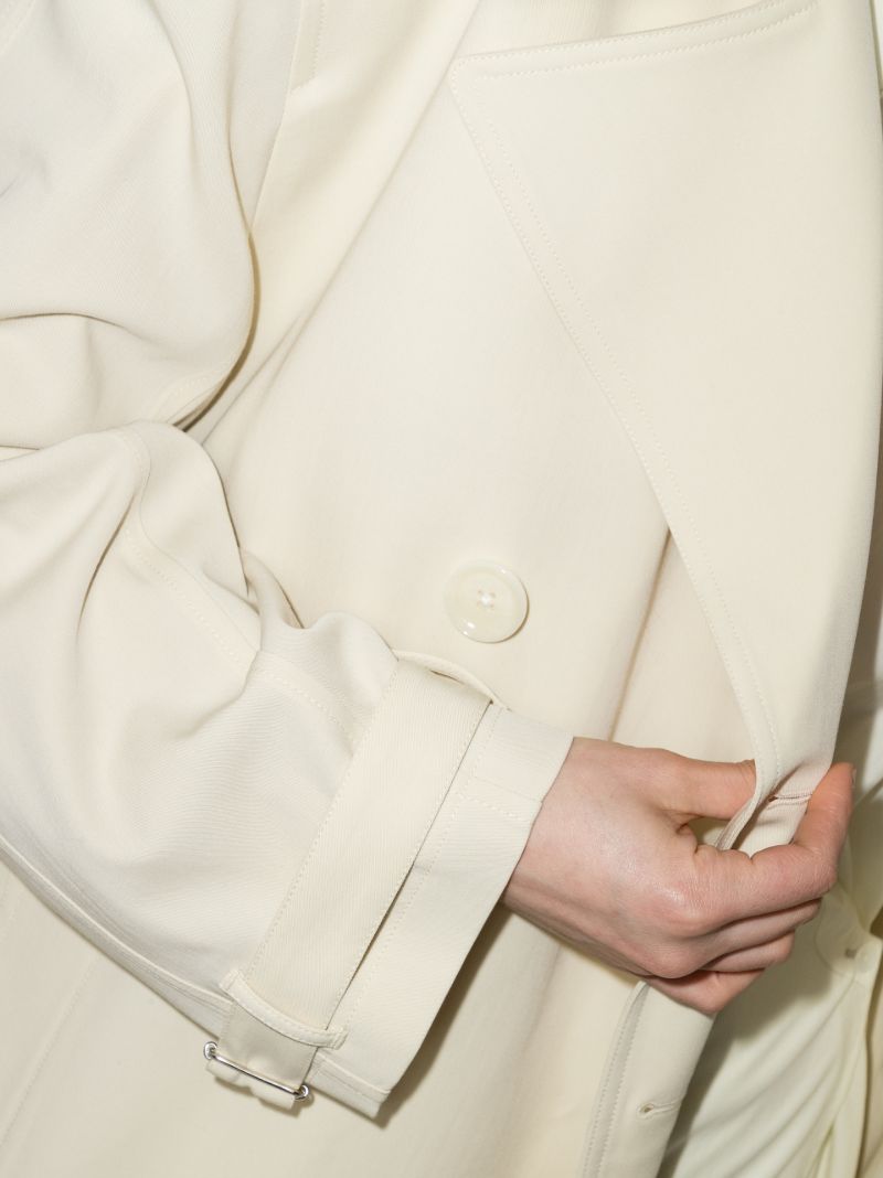 Double-breasted Wool Trench Coat