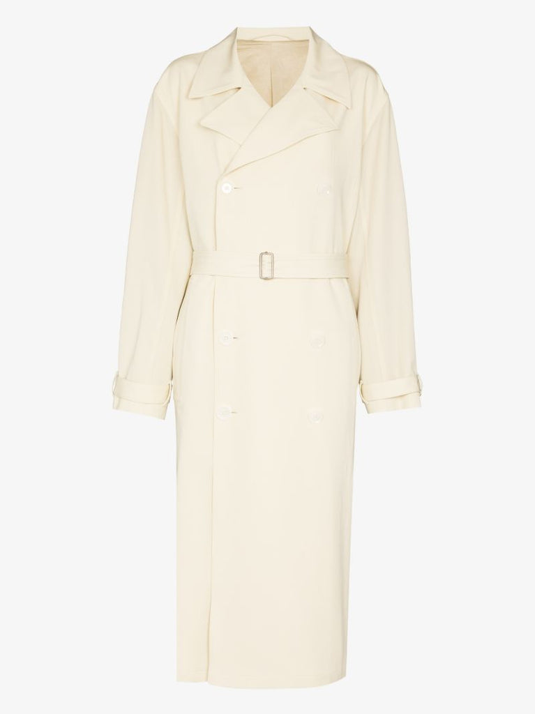 Double-breasted Wool Trench Coat