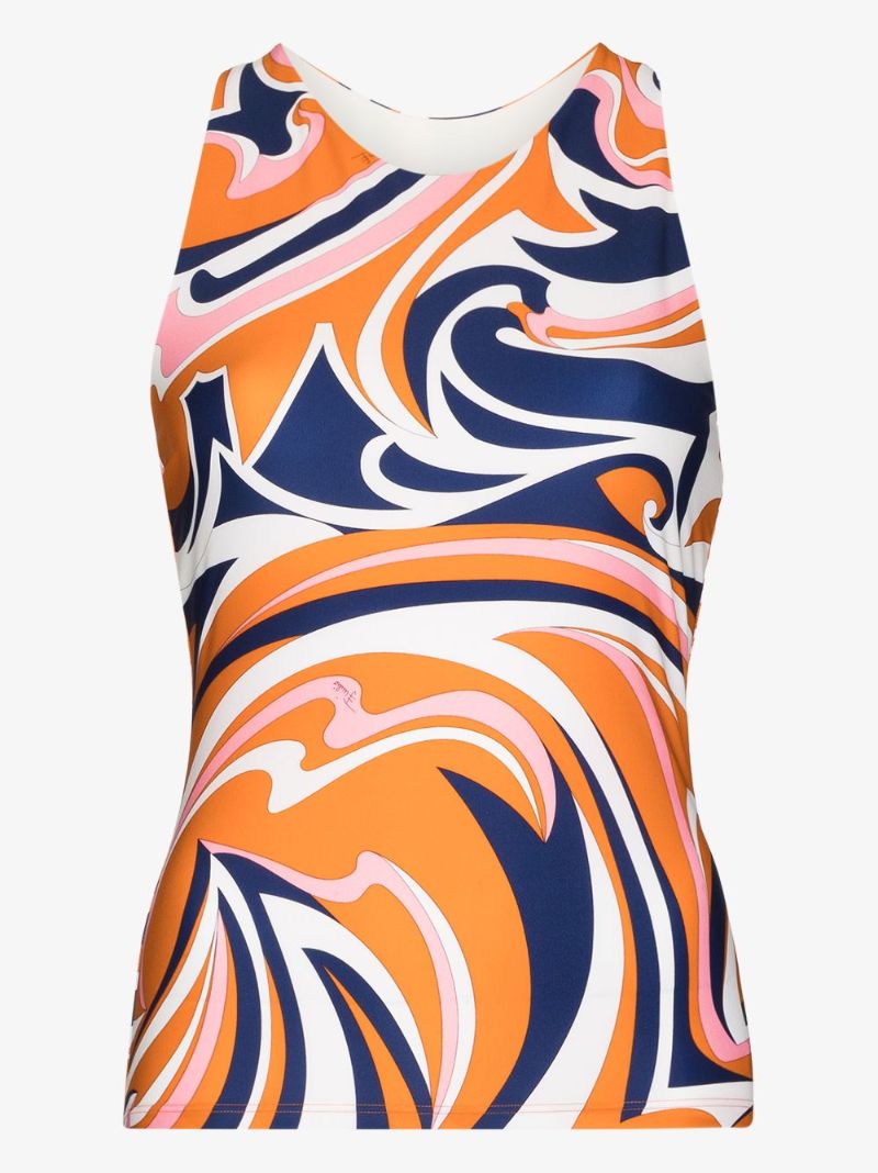 Nuages Print Sleeveless Tank Top