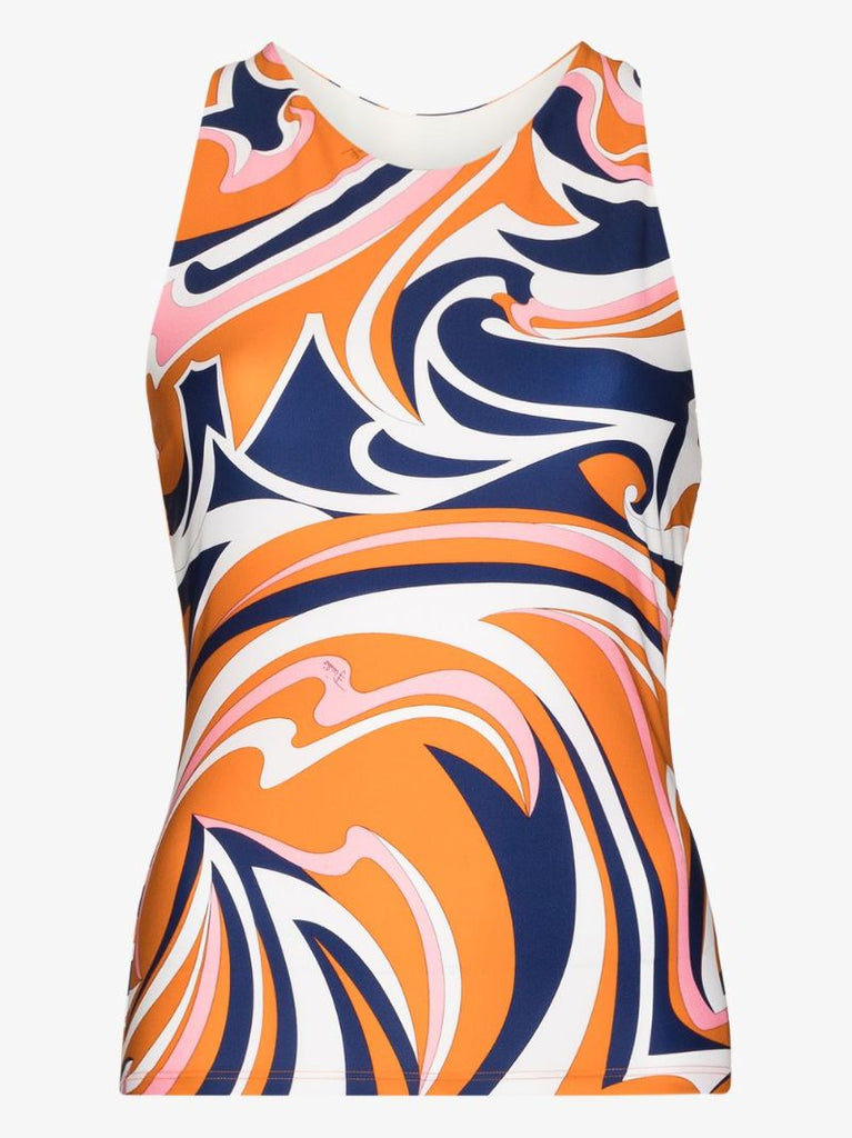 Nuages Print Sleeveless Tank Top