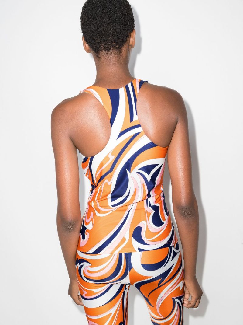 Nuages Print Sleeveless Tank Top