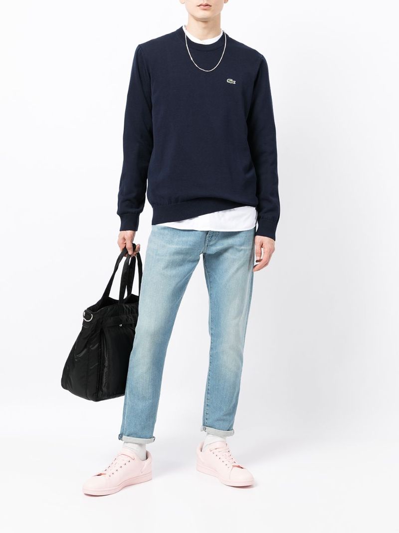 Blue Logo Embroidered Sweatshirt
