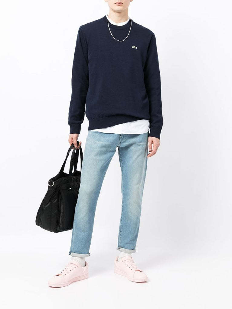 Blue Logo Embroidered Sweatshirt