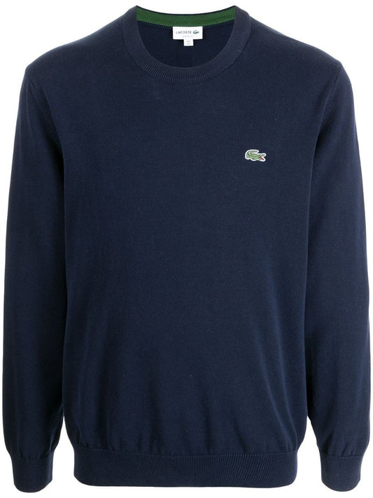 Blue Logo Embroidered Sweatshirt